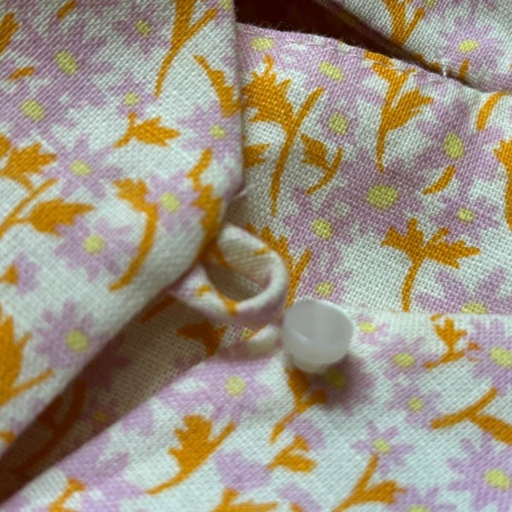 Zara | Linen Floral Cutout Mini Dress - Picture 8 of 16